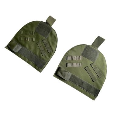 Imagem de septacgears Airsoft Paintball Tactical Molle Ombreiras Molle Protetores Externos Protetores de Ombro Nylon Um Par Conjunto (Verde OD)