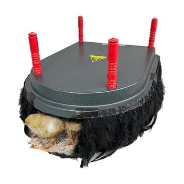 Imagem de Hantop Placa de aquecimento para chocadeira de pintinho com penas de conforto, almofada de aquecimento de galinheiro de altura ajustável para incubadora de aves, aquece até 20 pintinhos - 13 watts (38