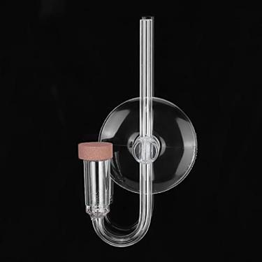 Imagem de Acrílico Aquário Dióxido de Carbono Transparente Bolha Contador Refinador Tanque de Peixes Plantas de água Co2 Atomizador Difusor para Aquários Tanques de Peixes (S)