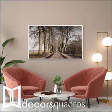 Imagem de Quadro Trilhos 60x40 Cm Adesivo Fotográfico