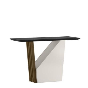 Imagem de Aparador de Sala com 120 x 45 de MDF e Tampo com Vidro 3mm Luna - EdeC