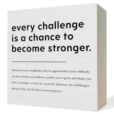 Imagem de ATBWGT Placa de caixa de madeira com citações inspiradoras de saúde mental, citações inspiradoras, decoração de mesa, placas de bloco de madeira positivas para decoração de prateleira de mesa de