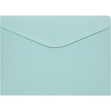 Imagem de Pasta Envelope, Polibras, A4, Verde Pastel, Pacote com 5