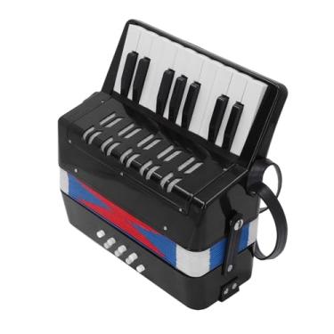 Imagem de Generic Acordeão Portátil de Piano ABS Com 17 Teclas e 8 Teclas de Baixo para Crianças Iniciantes, Fácil de Aprender e Tocar, Adequado para Maiores de 5 Anos, Instrumento Musical (Preto)