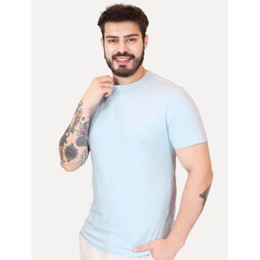 Imagem de Camiseta Aramis Masculina Basic Lisa Mono Icon Azul Topázio-Masculino