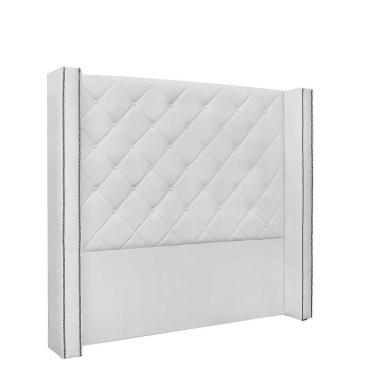 Imagem de Cabeceira Vicenza Cama Box Casal 140 Cm Corino Branco
