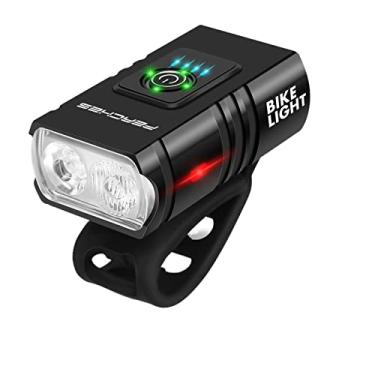 Imagem de Luz de LED para bicicleta, 1000 lúmens, luz frontal para bicicleta MTB, lâmpada recarregável, lanterna de ciclismo traseira (3 peças)