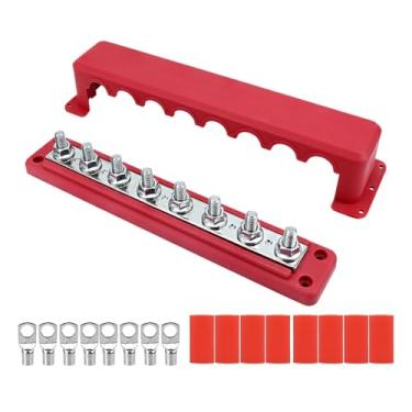 Imagem de RNXRZANK de Distribuição de Energia, Barramento de Terminais, de Terminais de Substituição Reforçado para Baterias de 12-48V em Barcos E Embarcaçõe, Vermelho, Tamanho real