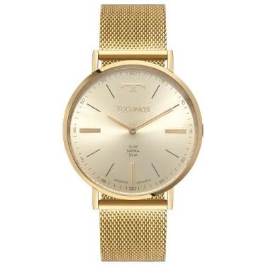 Imagem de Relógio Technos Masculino Slim Dourado - 2025LUM/1X