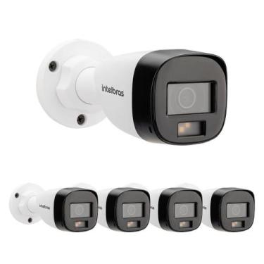Imagem de Kit 5 Câmera Multi HD 1 Megapixel 20m VHD 1120 B FULL COLOR Intelbras