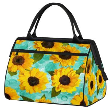 Imagem de Sacola pequena para o fim de semana para mulheres, homens, abelha, fofa, amarela, dobrável, bolsa esportiva de viagem, Cor: 15, 15.2*8.3*11.6 inch, Moderno