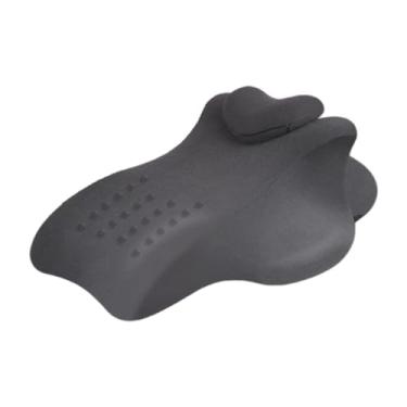 Imagem de Ｂｅｓｇａ Travesseiro de cama deitado para sentar com capa lavável, apoio para as costas, cabeceira em cunha para massagem, leitura e sono relaxante, Cinza