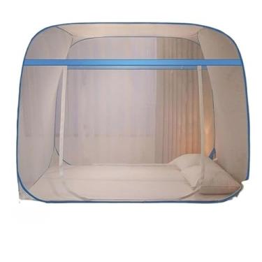 Imagem de Mosquiteiro Para Cama 1,5Mx2M – Tela Protetora Contra Mosquitos, Pernilongos e Insetos, Rede Tenda Portátil(Azul)