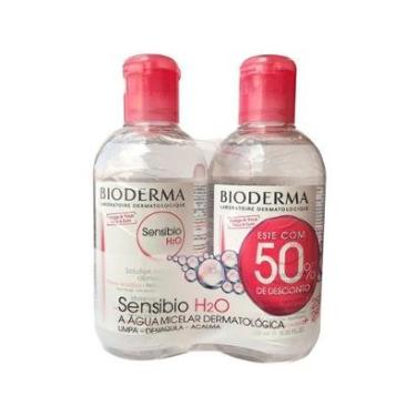 Imagem de Kit Bioderma Sensibio H2O - 2 Águas Micelar Facial de Limpeza 250ml-Unissex