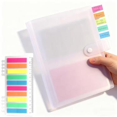 Imagem de BetterJonny Organizador de cartão de índice 3 x 5, porta-cartões de índice, organizador de plástico transparente, porta-cartões de receita, porta-cartões, 40 páginas, 160 cartões, 200 abas de índice