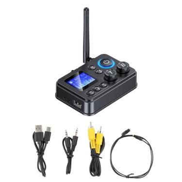 Imagem de DAGIJIRD Transmissor receptor de áudio Bluetooth 5.4 adaptador de áudio Bluetooth com RCA AUX de 3,5 mm