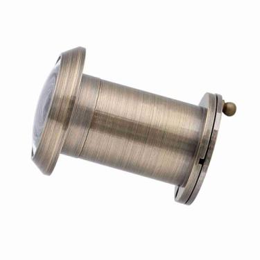 Imagem de FTVOGUE Visor de Porta, Olho Mágico Grande Angular de 220° Com Lente de Vidro óptico, Visualizador de Segurança Doméstica de Cobre para Portas de 35-60 Mm, Revestimento de Bronze Vermelho, Adequado