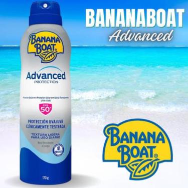 Imagem de Protetor Solar Spray Banana Boat Advanced FPS 50 UVA e UVB Transparent