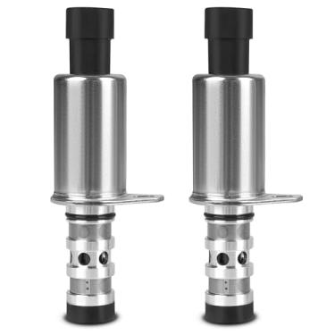 Imagem de XIMAKA Solenoide de sincronismo de válvula variável de motor VVT 2 peças para Chevy Aveo Aveo5 09-11, Cruze 11-15, Sonic 12-18, Trax 13-20, Pontiac G3 09-10, G3 Wave 2009, Saturn Astra 08-09, 1.6L 1.8