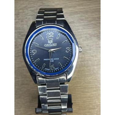 Imagem de Relógio masculino e feminino social Orimet à prova d água, Azul