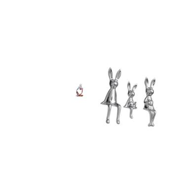 Imagem de Fenteer Estátua Abstrata de Pensador em Resina, Estatueta Ornamental, Escultura Colecionável para Decoração de Mesa, Gaveta, Escritório, Loja, Estante