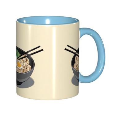 Imagem de Zeraoke Delicious Sweet Ramen Print Canecas de café criativas, personalizadas, presente para família, tamanho de 325 ml, unissex