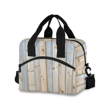 Imagem de Burbuja Lancheira térmica de madeira cor menta para mulheres e homens, lancheira portátil com alça de ombro removível, lancheira para viagem, piquenique, escritório, trabalho