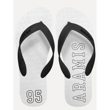 Imagem de Chinelo Aramis Masculino ARM1145 95 Black Branco Tamanho Calçado:41/42