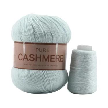 Imagem de Cachecol De Cashmere Tricotado À Mão Para Bebês, Fio De Lã De Crochê D