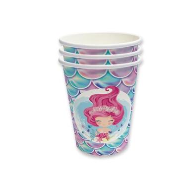 Imagem de CWPJUNDGP Festa de aniversário, copos de papel, pratos de papel, festivais descartáveis locais de festa temática, atmosfera de decoração, utensílios de mesa