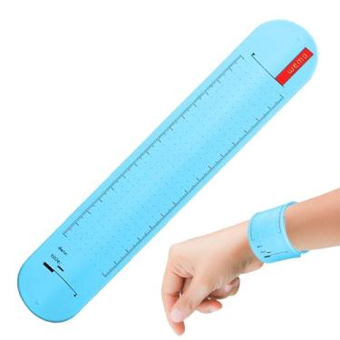 Imagem de Erasable Wristband, Bracelets Notepad Silicone, Wearable Nurse Wrist Notepad Waterproof Reusable Erasable Wrist Strap with Ruler for Student