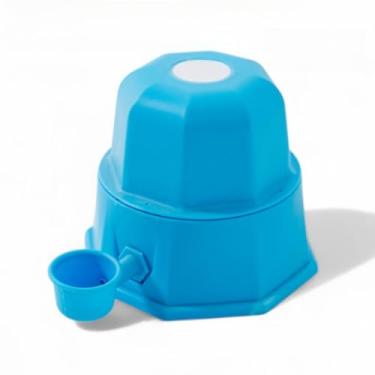 Imagem de Bebedouro para Gatos e Cachorros 2,3L – Anti Molhar Pelos, Antiderrapante(Azul Claro)