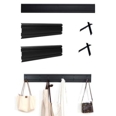 Imagem de FRAYSCENT Painéis Slatwall Organizador de ferramentas de garagem, montagem na parede, sistemas de armazenamento de ripas de garagem, rack de armazenamento de bicicletas, organizadores de garagem e