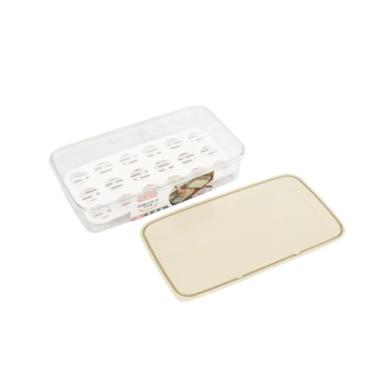 Imagem de ORGANIZADOR Premium para OVOS Duplo 18 Espaços com Tampa de Plástico - Mantenha sua Geladeira Organizada