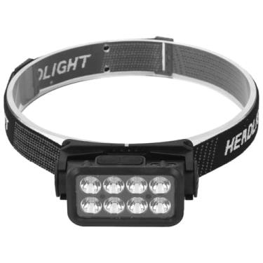Imagem de Lanterna de Cabeça LED Recarregável 10W com 8 LEDs 3030, 8 Modos de Iluminação, Faixa Ajustável Confortável e Design Leve para Trilhas, Pesca, Ciclismo, Manutenção e Emergências