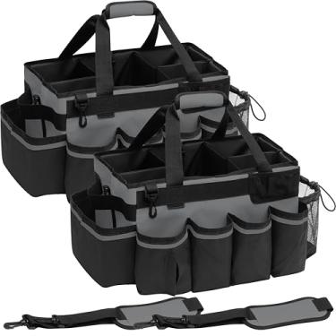 Imagem de Tadacumir 2 Grandes Bolsas De Produtos De Limpeza Para Empregadas Domésticas Para Cozinha, Cinza