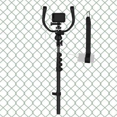 Imagem de GEEKRIA Braçadeira de cerca de 1,8 m e suporte para câmera, compatível com iPhone17, Hero13, DJI Osmo Action 6, Insta360 AcePro 2 Tripé, suporte ajustável para telefone/câmera de ação para gravação