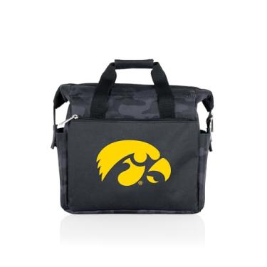 Imagem de Picnic TIME NCAA Iowa Hawkeyes On The Go Lancheira, Lancheira térmica macia, lancheira isolada, (camuflagem preta)
