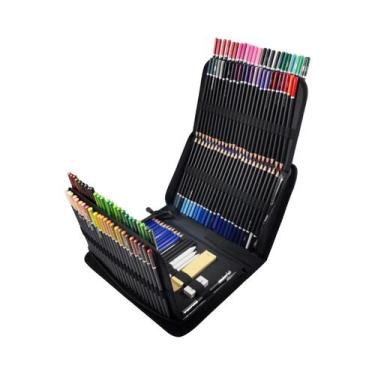 Imagem de Conjunto De Desenho Em 3 Cores Lápis De Grafite E Carvão Para Sombream