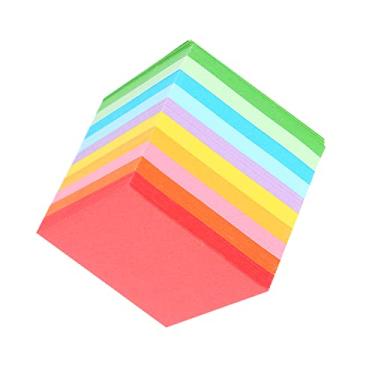 Imagem de Generic 520 Peças de Papel Origami Colorido, Folhas Dobráveis ​​quadradas Dupla Face 5x5 Cm para Artesanato Infantil, Com 10 Cores Brilhantes para Fazer Cartões e Presentes Educacionais