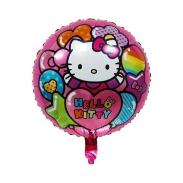 Imagem de Balões De Folha Hello Kitty Pacote Com 5 Decoração De Festa De Anivers