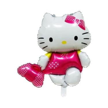 Imagem de Balões De Folha Hello Kitty Pacote Com 5 Decoração De Festa De Anivers