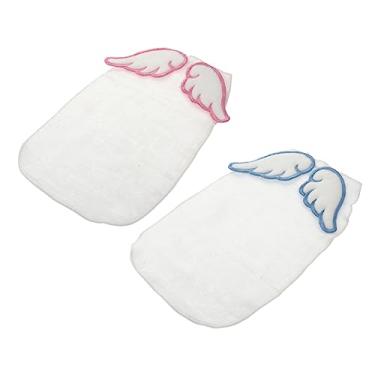 Imagem de ORFOFE 2 peças toalhas absorventes de suor almofadas de toalha de gaze de algodão multicamadas design fofo de desenho animado respirável e amigo da pele para manter quartos secos com ar condicionado