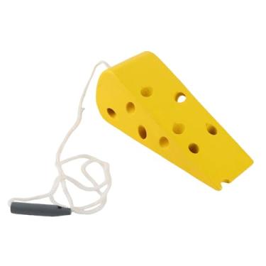 Imagem de Cryfokt Brinquedo Educacional de Queijo Com Cadarço de Madeira, Desenvolvimento de Habilidade Motora Fina para Crianças de 2 + Anos, Brinquedo de Rosqueamento de Madeira de Faia para Viagens
