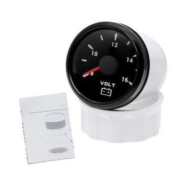 Imagem de Voltímetro Digital De 52mm Com Luz De Fundo LED De 7 Cores Para Veícul