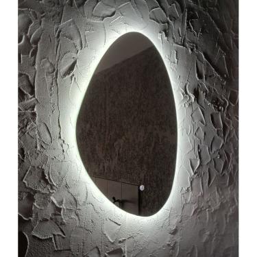 Imagem de Espelho Orgânico Luxo 52 x 80cm | Iluminado LED Frio 6000K | Touch Screen |