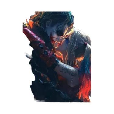 Imagem de Pintura Em Diamante 5D DIY De Grande Tamanho DC Harley Quinn Joker, De