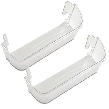 Imagem de HLZDS 240323002 Compartimento de porta de geladeira (pacote com 2) compatível com Frigidaire Kenmore FGHS2631PF3 FGHS2631PF4A FGHS2655PF5A FGUS2642LF2 FGHS2631PF2 Prateleira de porta inferior