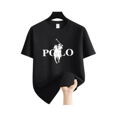 Imagem de Camiseta Casual Masculina De Gola Redonda Com Manga Curta Confortável 