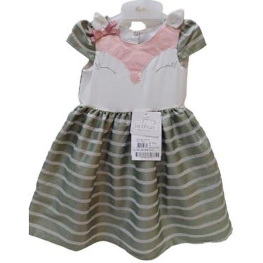 Imagem de Vestido Bebê Menina Bordado Festa Verão LeBhua Paraiso 13774 - Lebhua 
